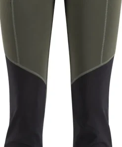 Lundhags Women's Fulu Wool Tights Dark Forest Green/Black