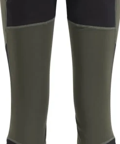 Lundhags Women's Fulu Wool Tights Dark Forest Green/Black