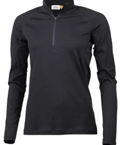 Lundhags Women's Gimmer Merino Light 1/2 Zip Black