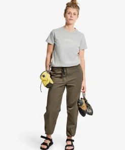 Lundhags Women's Järpen Logo T-shirt Light Grey Melange