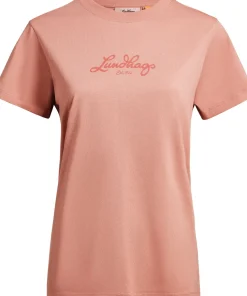 Lundhags Women's Järpen Logo T-shirt Stone Pink