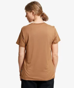 Lundhags Women's Järpen Printed T-Shirt Hazel