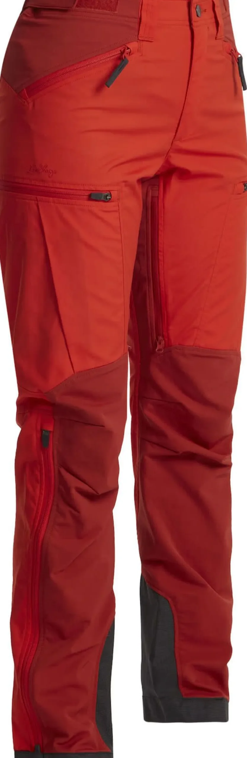 Lundhags Women's Makke High Waist Curved Pant Lively Red/Mellow Red