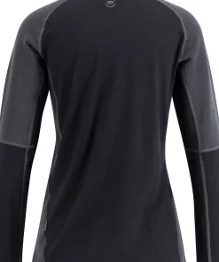 Lundhags Women's Prime Merino Half Zip Charcoal/Black