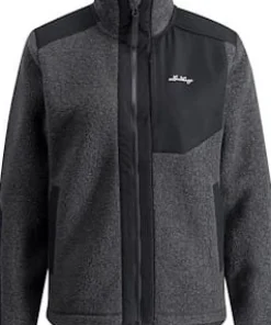 Lundhags Women's Saruk Wool Pile Mid Full Zip Charcoal