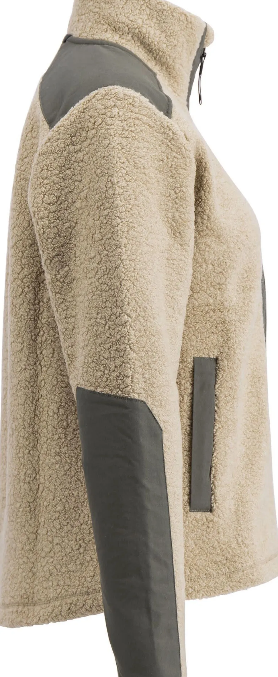 Lundhags Women's Saruk Wool Pile Mid Full Zip Sand