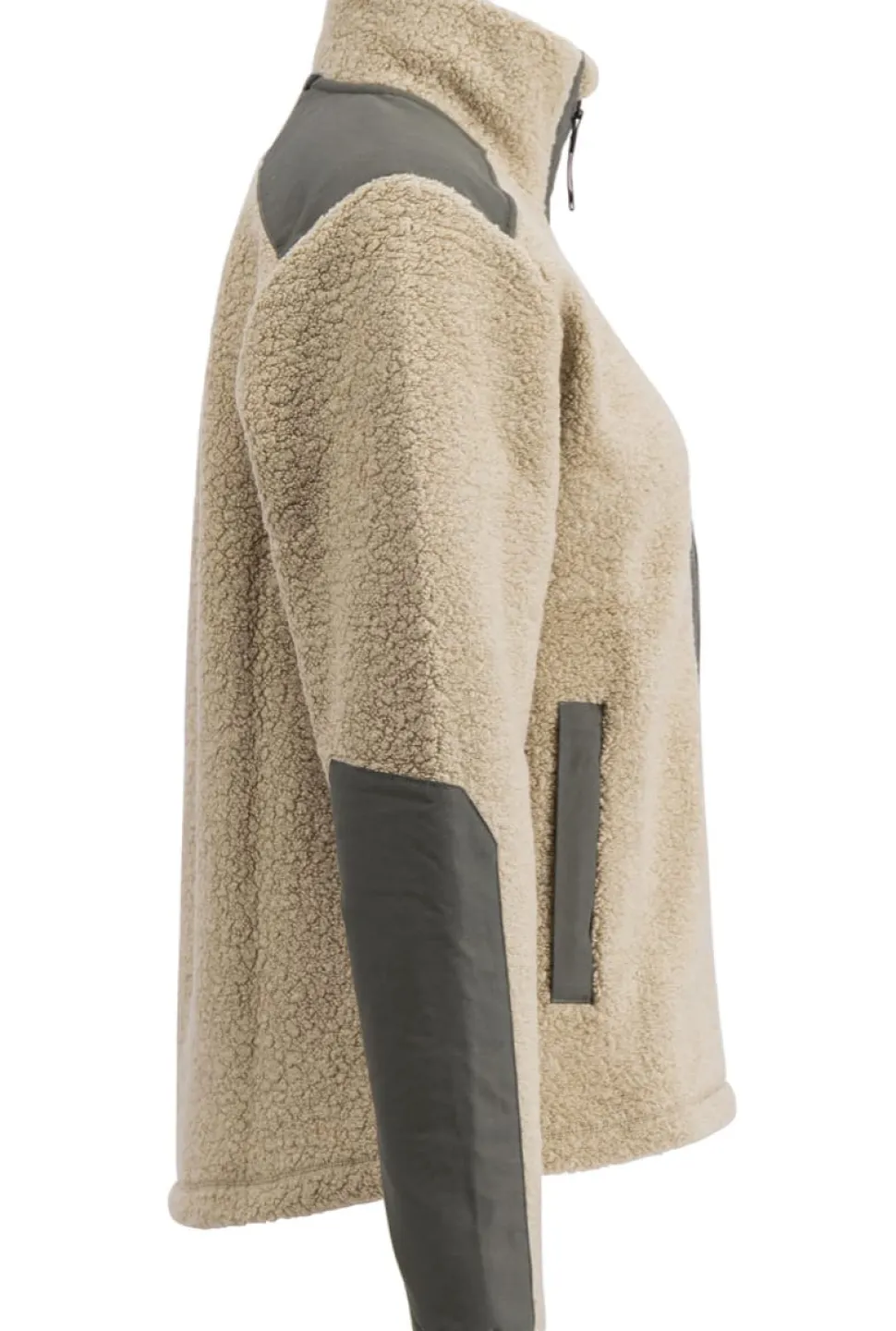 Lundhags Women's Saruk Wool Pile Mid Full Zip Sand