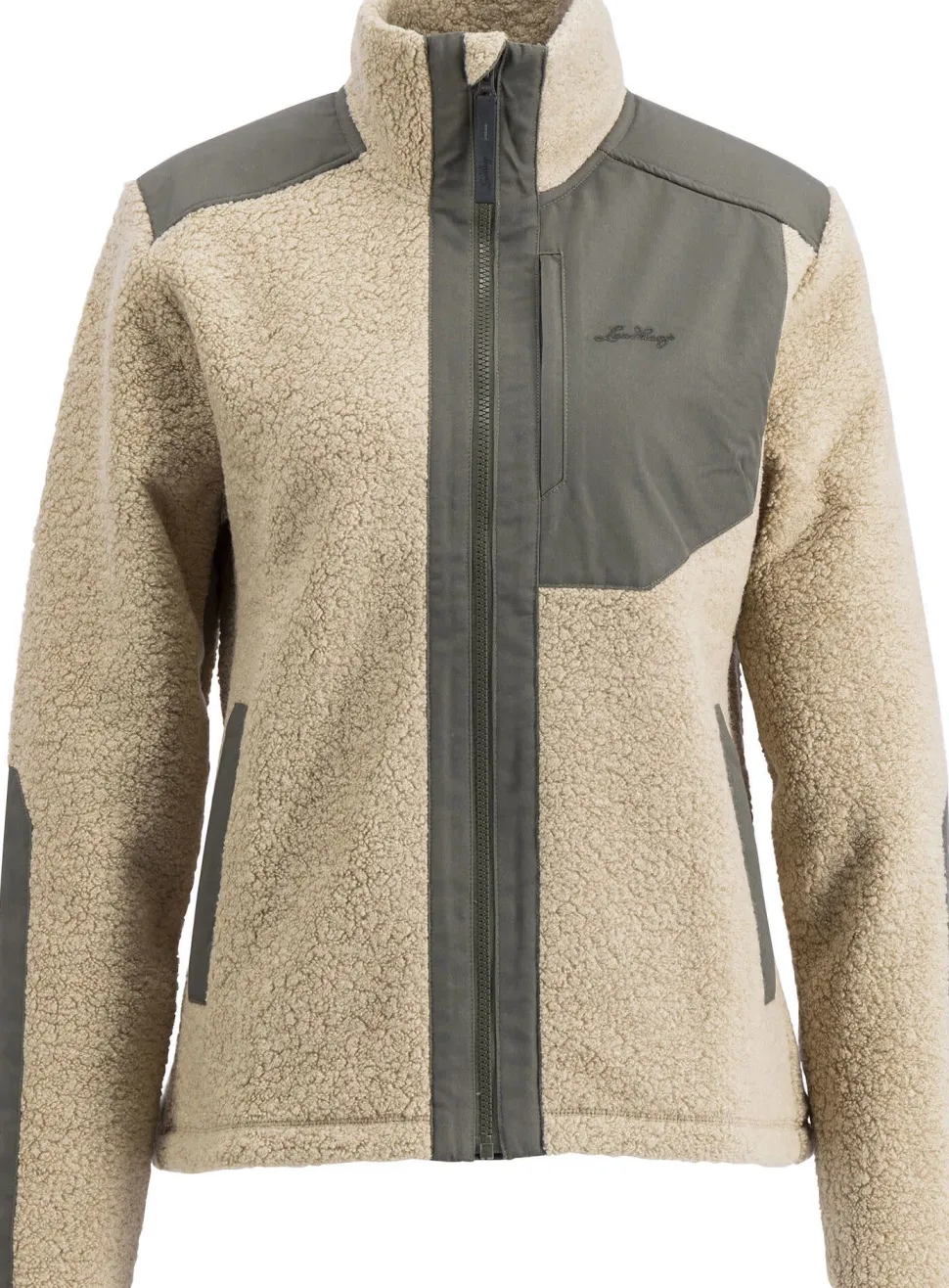 Lundhags Women's Saruk Wool Pile Mid Full Zip Sand