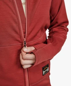 Lundhags Women's Tived Merino Hoodie Rosewood