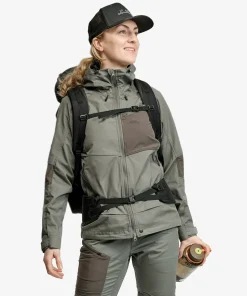Lundhags Women's Tived Stretch Hybrid Jacket Aloe Green/forest Green