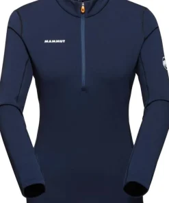 Mammut Women's Aenergy ML Half Zip Pull Marine/Black