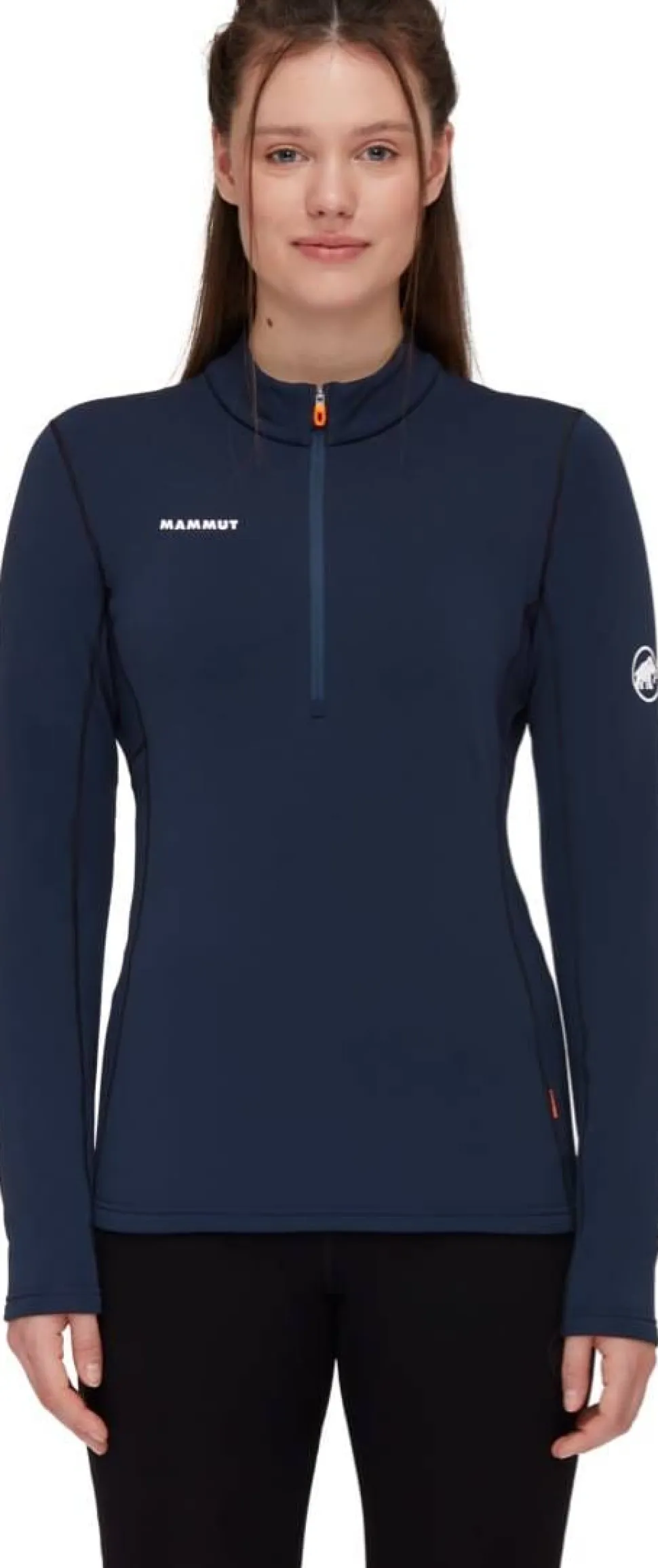 Mammut Women's Aenergy ML Half Zip Pull Marine/Black