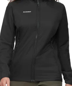 Mammut Women's Rime Air In Hybrid Hooded Jacket Black