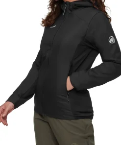Mammut Women's Rime Air In Hybrid Hooded Jacket Black
