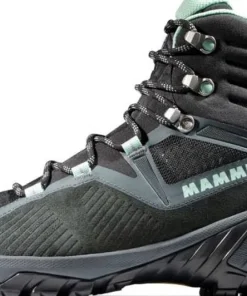 Mammut Women's Sapuen High GORE-TEX Dark Steel-Neo Mint