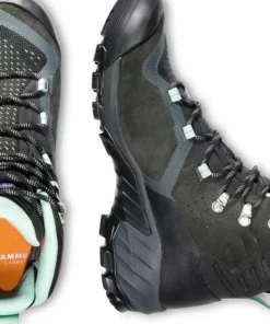 Mammut Women's Sapuen High GORE-TEX Dark Steel-Neo Mint