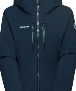 Mammut Women's Stoney Hardshell Thermo Hooded Jacket Marine
