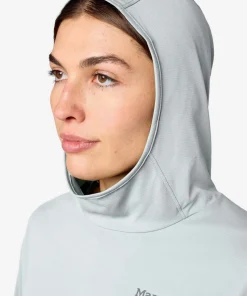 Marmot Women's Airexchange Upf 50 Hoody Boulder Crack