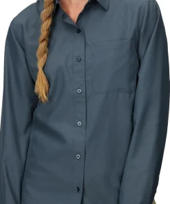Marmot Women's Airexchange Upf 40 Ls Shirt Thunderhead