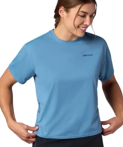 Marmot Women's Airexchange Upf 50 Crew Ss Summer Storm