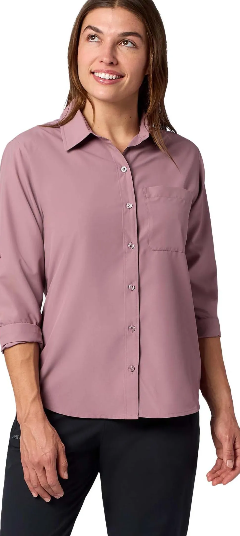 Marmot Women's Airexchange Upf 40 Ls Shirt Light Mauve