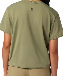 Marmot Women's Airexchange Upf 50 Crew Ss Olive Grove