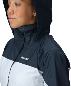 Marmot Women's Precip Eco Jacket Thunderhead/vapor