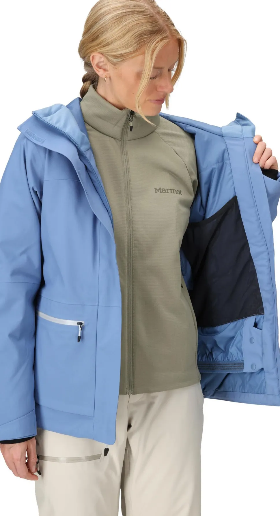Marmot Women's Refuge Insulated Jacket Rain Cloud