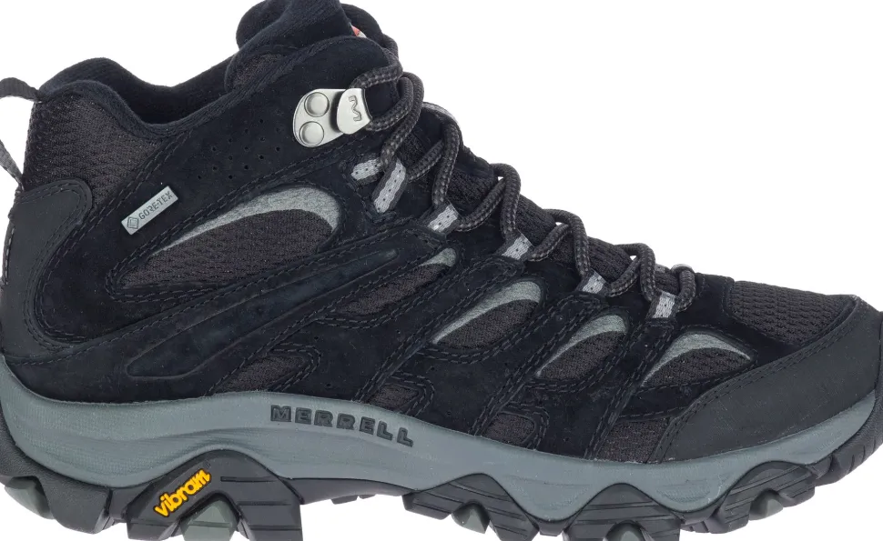 Merrell Women's Moab 3 Mid Gore-Tex Black/Grey