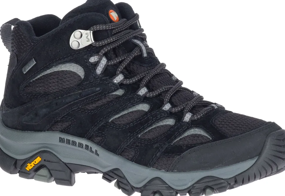 Merrell Women's Moab 3 Mid Gore-Tex Black/Grey