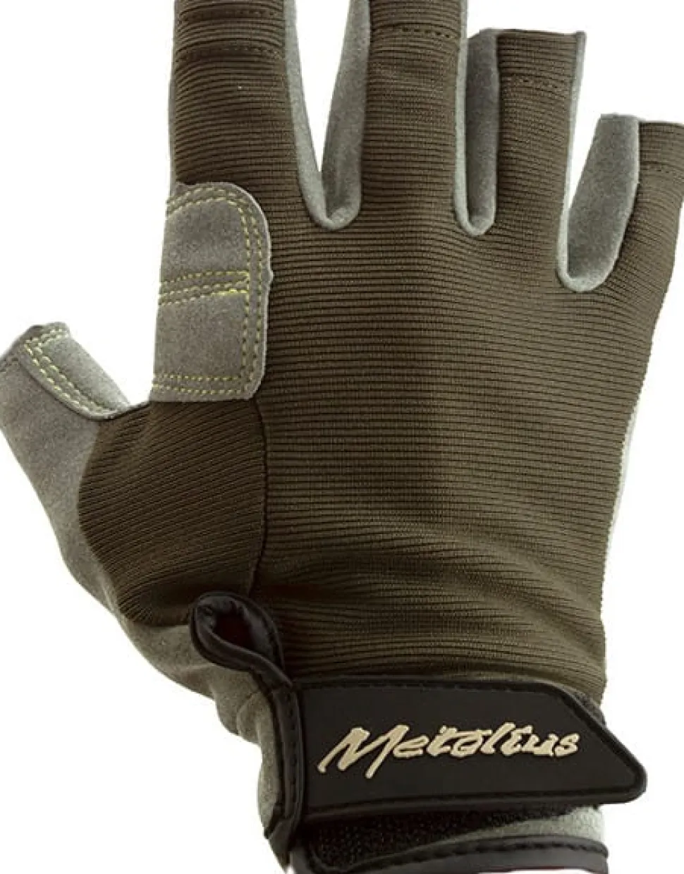 Metolius Climbing Talon Belay Glove 3/4 Gray/olive