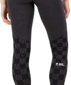 Mons Royale Women's Ascender Merino Seamless Legging Forged Iron/Black