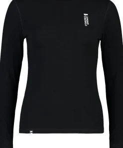 Mons Royale Women's Cascade Merino Base Layer Long Sleeve Black