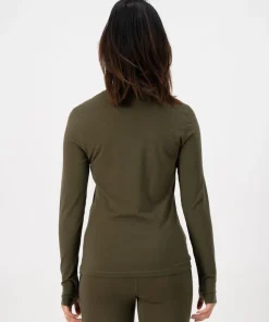 Mons Royale Women's Cascade Merino Flex 200 Long Sleeve Dark Olive