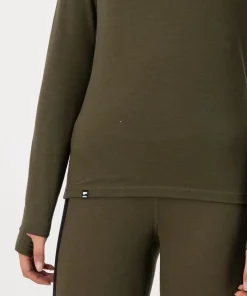 Mons Royale Women's Cascade Merino Flex 200 Long Sleeve Dark Olive
