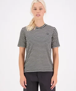 Mons Royale Women's Icon Merino Air-Con Relaxed Tee Mr Stripe