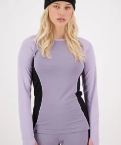 Mons Royale Women's Olympus Long Sleeve Thistle Cloud