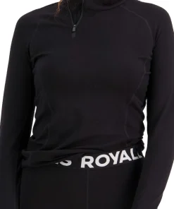 Mons Royale Women's Olympus Half Zip Black