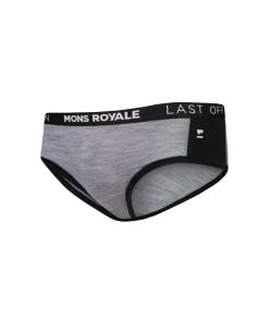 Mons Royale Women's Sylvia Boyleg Grey Heather / Black