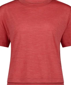 Mons Royale Women's Zephyr Merino Tencel™ Boxy T-Shirt Watermelon
