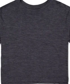 Mons Royale Women's Zephyr Merino Tencel™ Boxy T-Shirt Smoke
