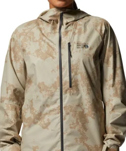 Mountain Hardwear Women's Stretch Ozonic Jacket Moab Tan Print