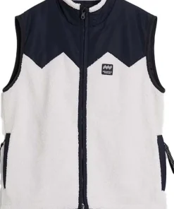 Mountain Works Unisex Pile Fleece Vest Ivory