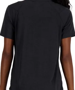 New Balance Women's Athletics T-Shirt Black Heather