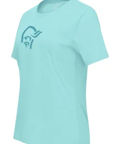 Norrøna Women's /29 Cotton Viking T-shirt Aqua Haze