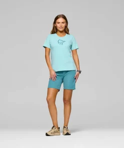 Norrøna Women's /29 Cotton Viking T-shirt Aqua Haze