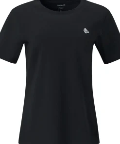 Norrøna Women's /29 Cotton Viking Patch T-shirt Caviar Black