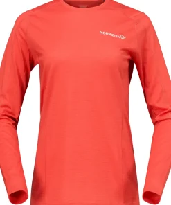 Norrøna Women's Falketind EqualiserUll Long Sleeve Paprika