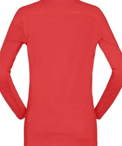 Norrøna Women's Falketind Equaliser Merino Round Neck Paprika
