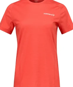 Norrøna Women's Falketind EqualiserUll T-shirt Paprika